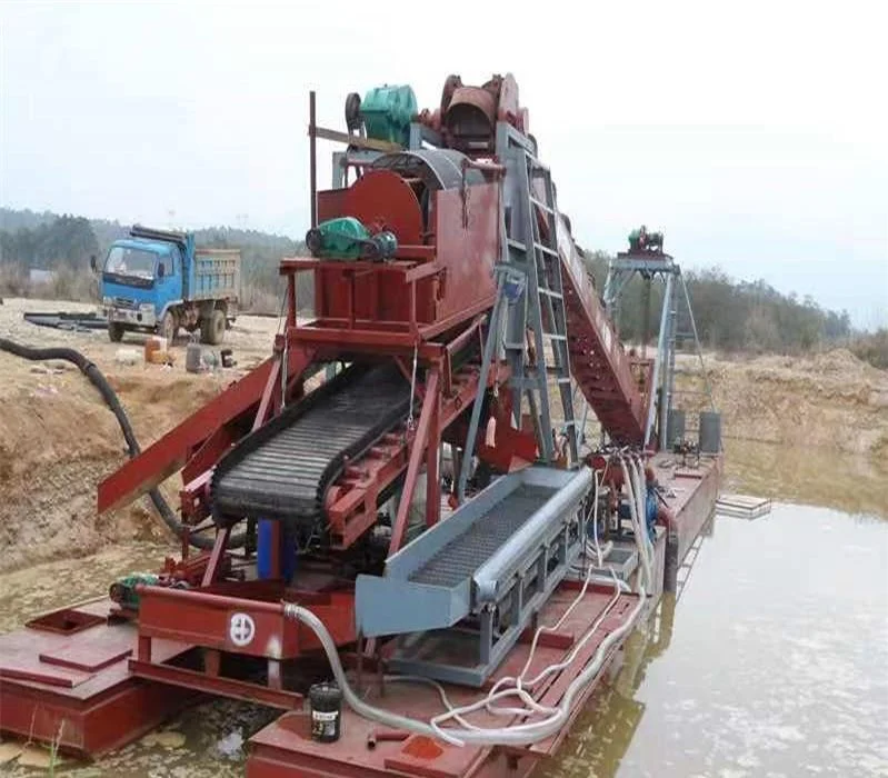 Large Capacity 300t River Gold Diamond Mining Machine