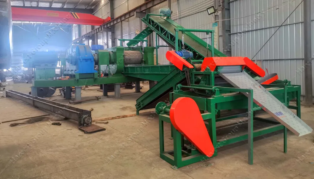 Tire Recycling Factory Tyre Shredder Machine Rubber Crusher Rubber Crumb Plant