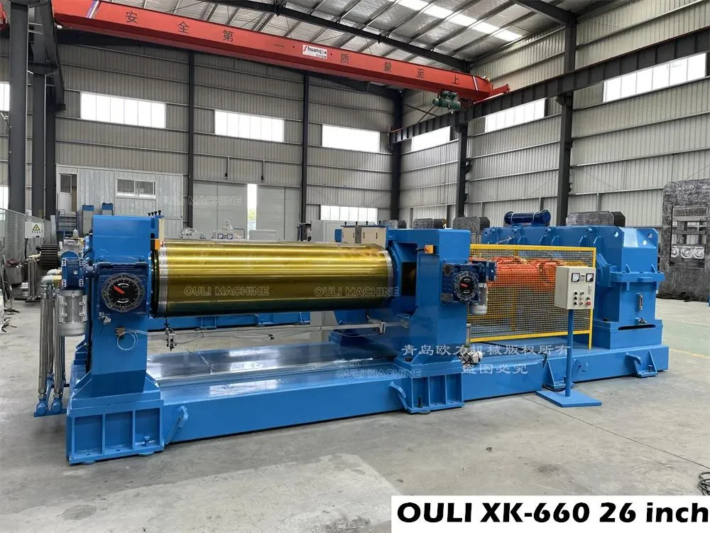 Space Saving Automatic Opening Two Roll Mixing Mill for Rubber and Plastic