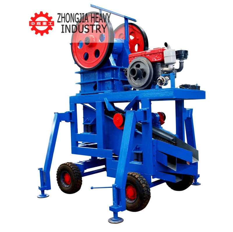 PE150X750 Small Mobile Jaw Crusher for Pebble/Quartz/Limestone/Coal/Gold Mine