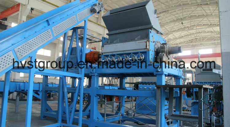 Tire Crushing System Tyre Shredding Machine Waste Tire Crushing Plant