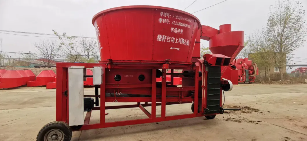 Stone Removal Function Machine Automatic Large Straw Crusher Corn Feeder Rice Pulverizer