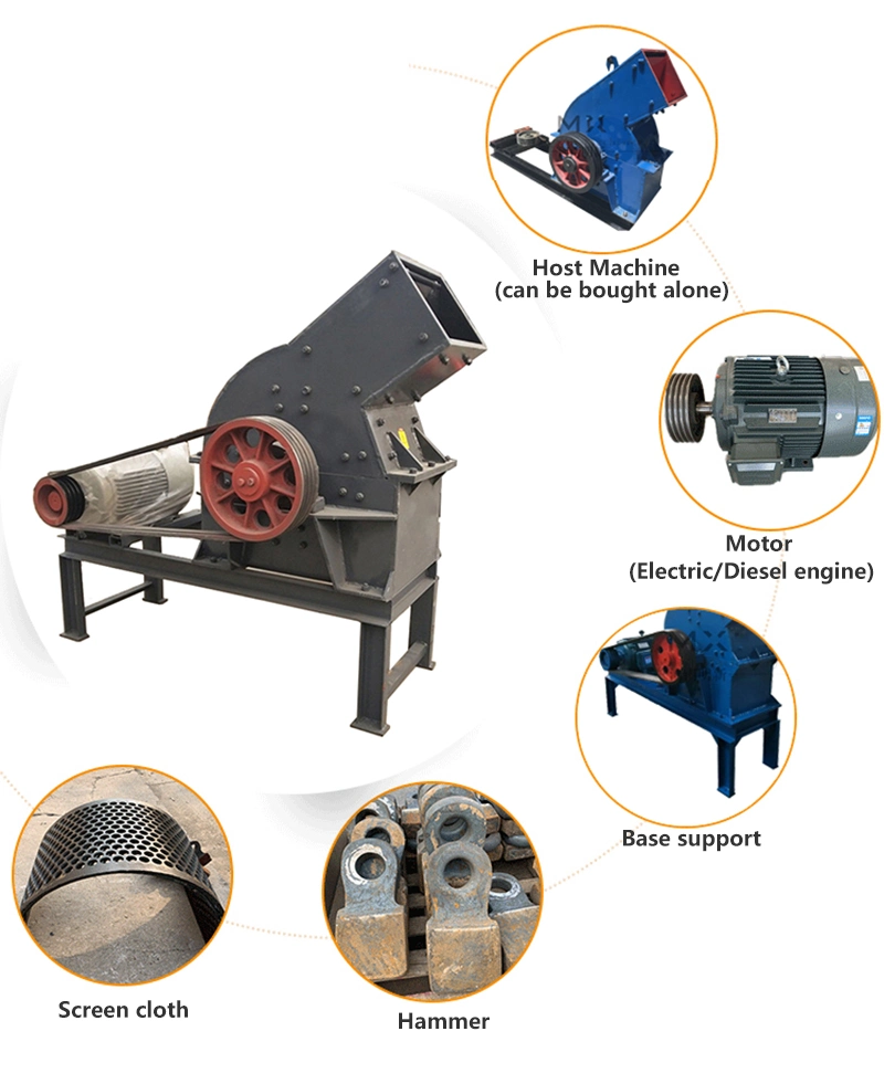 PC400*300 Rock Soil Coal Marble Limestone Hammer Crushers for Sale