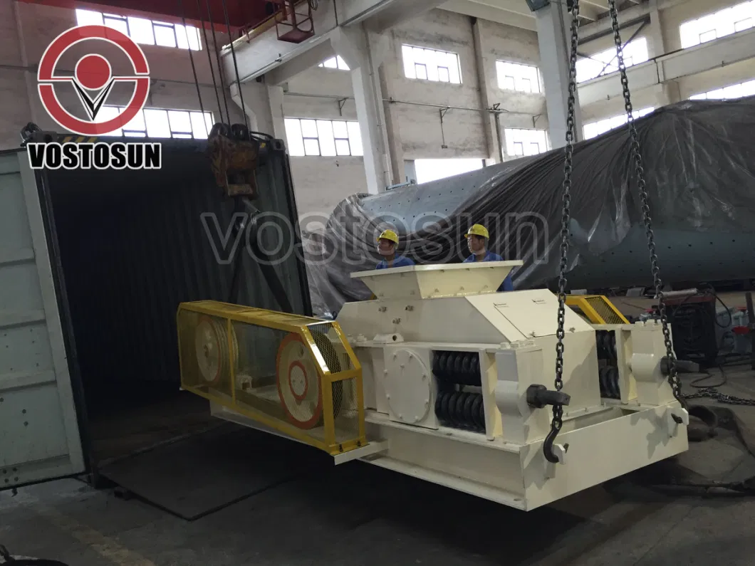 Smooth Toothed Roll Crusher Gold Mining Double Roller Crusher for Sale