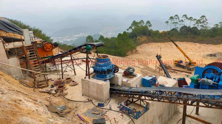 Complete Set 5tph Rock Gold Ore Crushing Processing Equipment