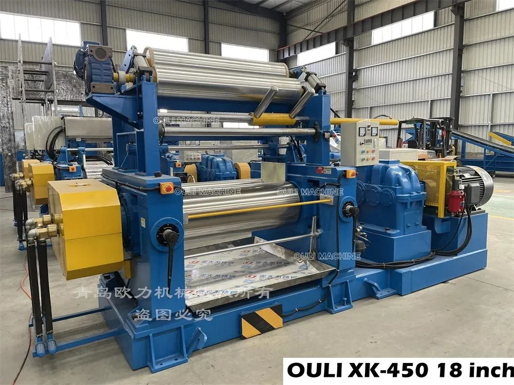 Silicone Rubber / PVC Compound Two Roll Mixing Mill