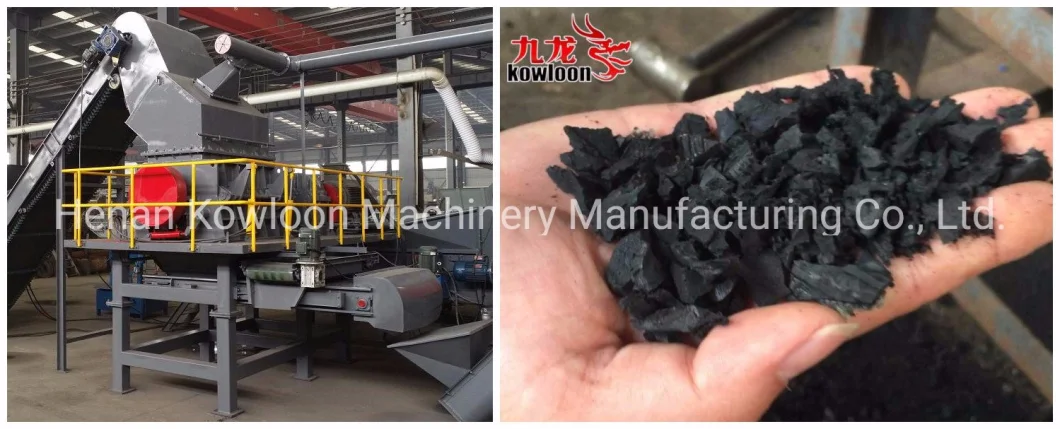 Processing Waste Tires Into Small Granules Tire Rubber Crushing Plant