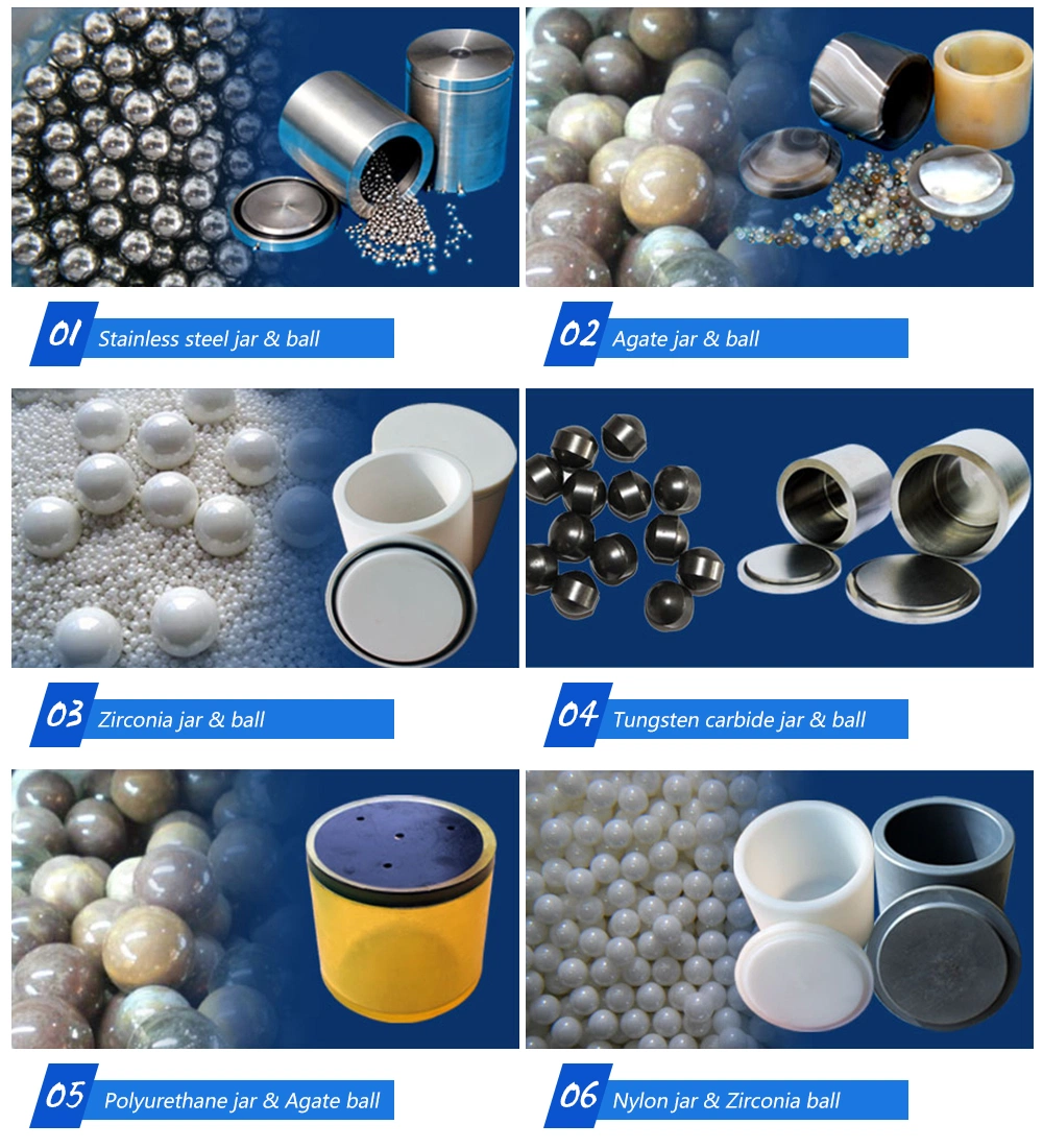 High Efficiency Vertical Microcomputer Planetary Ball Mill with Ceramic Candle Jars