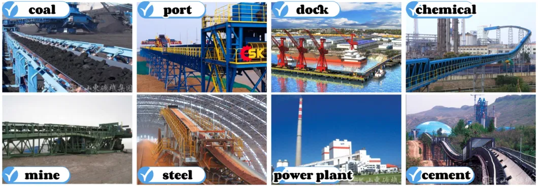 Power Plant Coal Bulk Raw Materials Handling Delivery Transportation System Industrial Mining Roller Belt Pipe Conveyor Machine