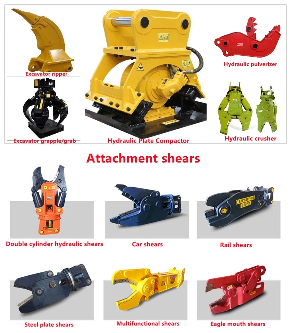 Fixed Type Metal Shear Concrete Cutting Hydraulic Crusher for Demolition