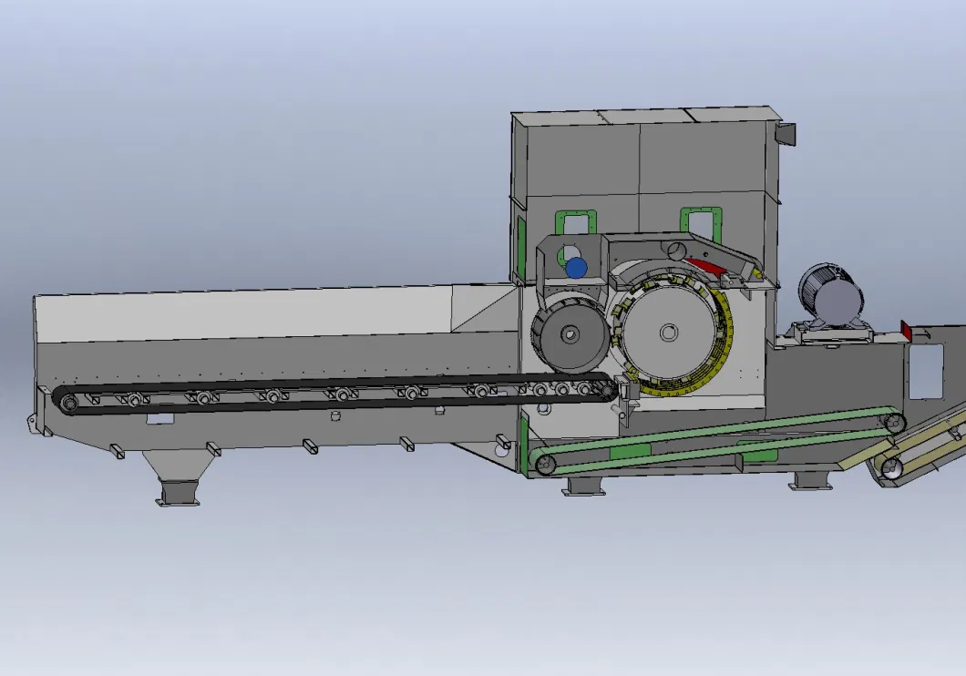 Biomass Recycling Mchinery Drum Wood Chipper Horizontal Grinder Wood Slicer Wood Waste Shredder Comprehensive Nail Wooden Pallet Crusher