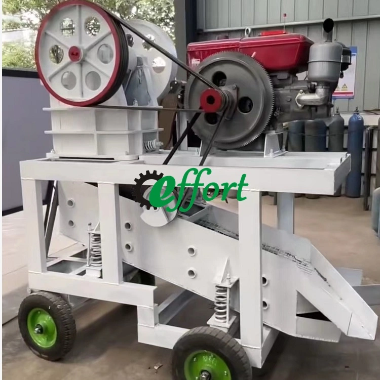 Stable Performance Stone Mobile Crusher Portable Jaw Crusher Rock Crushing Plant