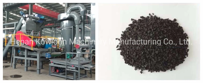 Processing Waste Tires Into Small Granules Tire Rubber Crushing Plant