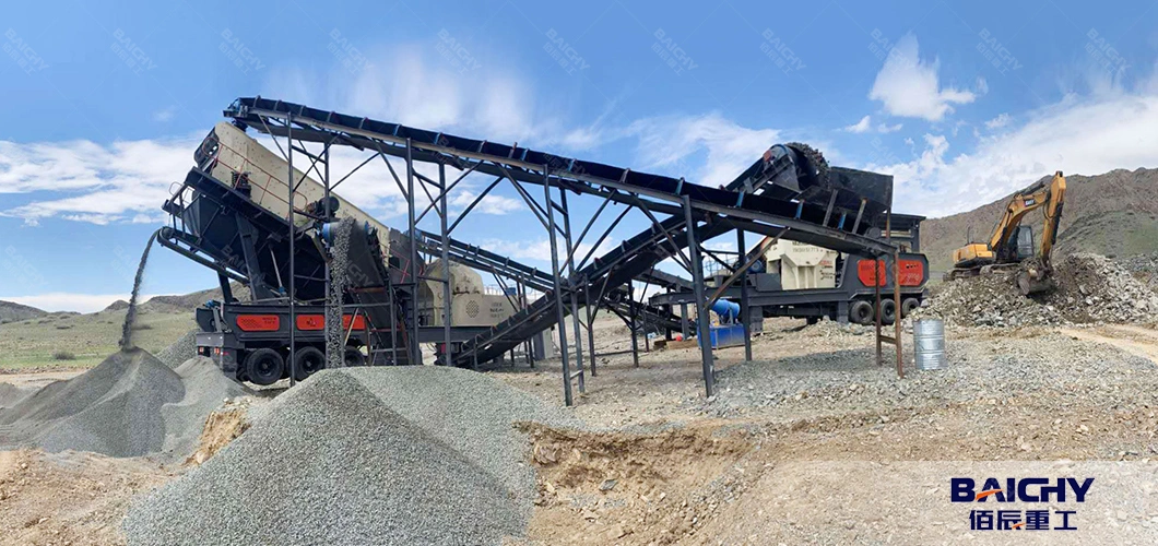 Mobile Concrete Gravel Rock Stone Portable Rock Crusher for Sale