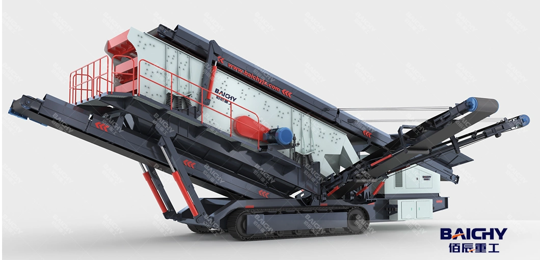 Crawler Mobile Rock Crushing Machinery, Compact Mobile Jaw Crusher, 100tph Mobile Stone Crushing Plant