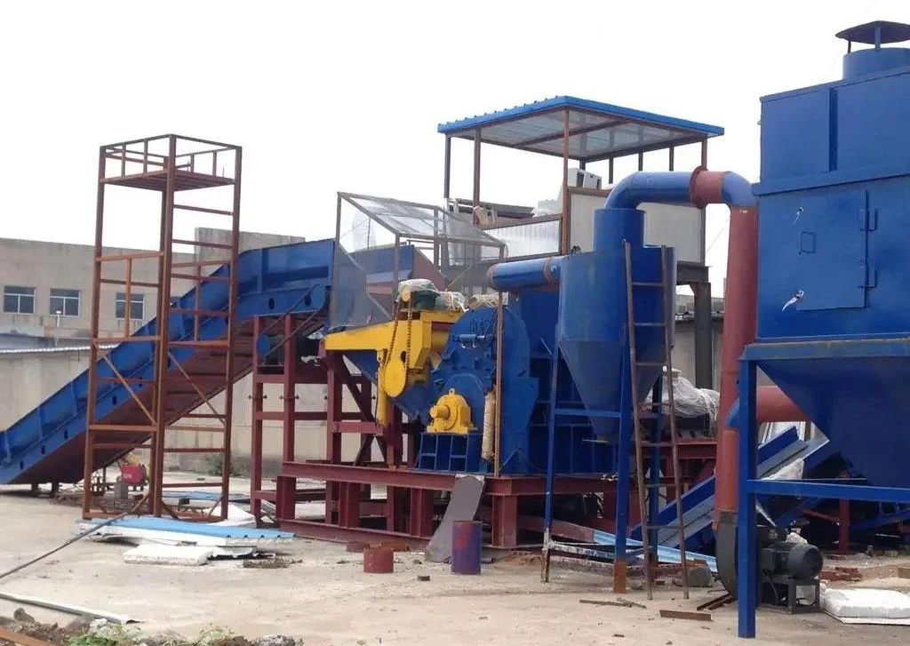 Automatic Recycling Scrap Aluminum Can Hammer Mill Shredder Metal Crusher