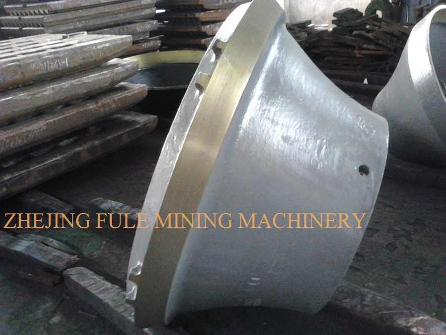 Steel High Manganese Casting Bowl Liner Mantle Parts Concave Cone Crusher Machine