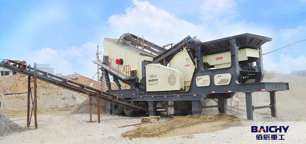 Mining Limestone Gravel Stone Crushing Plant, Gold Copper Iron Ore Crusher, Mobile Portable Aggregate Concrete Crusher Machine