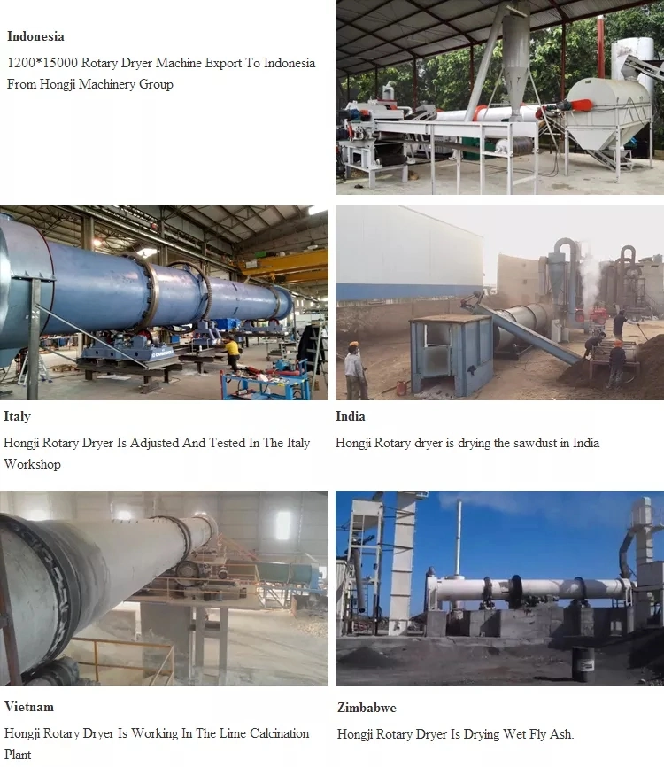 Industrial Copper Mining Ore Powder Clay Coal Sludge Slurry Fly Ash Sand Biomass Sawdust Rotary Dryer Machine