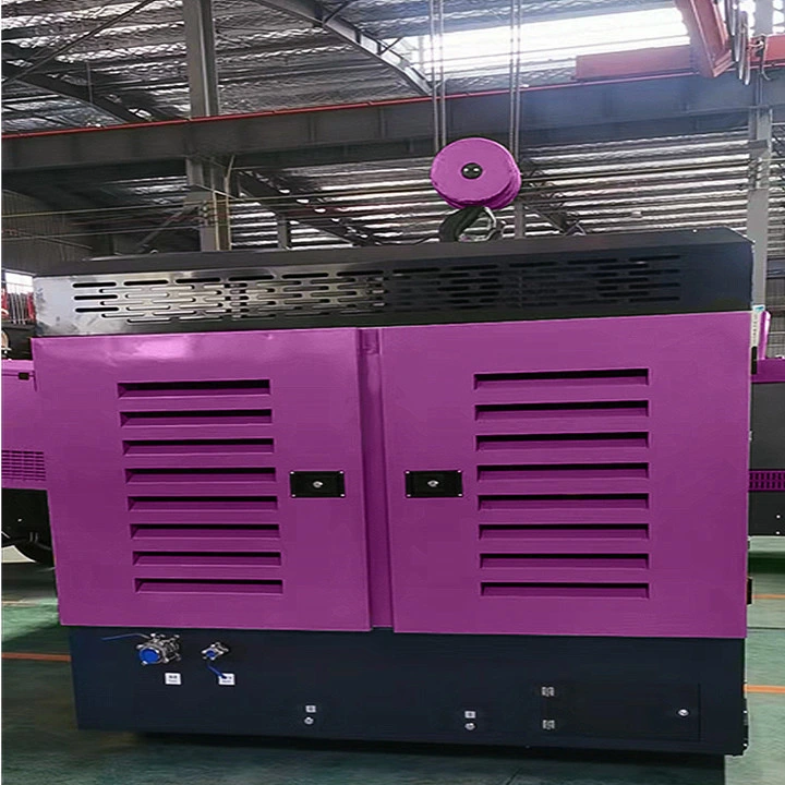 25bar Movable Screw Air Compressor 294kw Diesel Air Compressor Machine for Mining