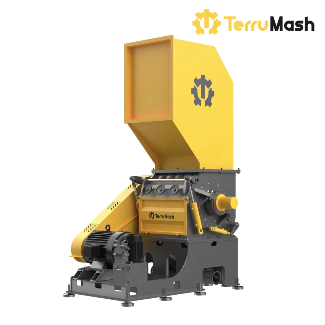 Waste Plastic Recycling Machine Single Shaft Crusher for PP/PVC Bottle/Bag Recycling