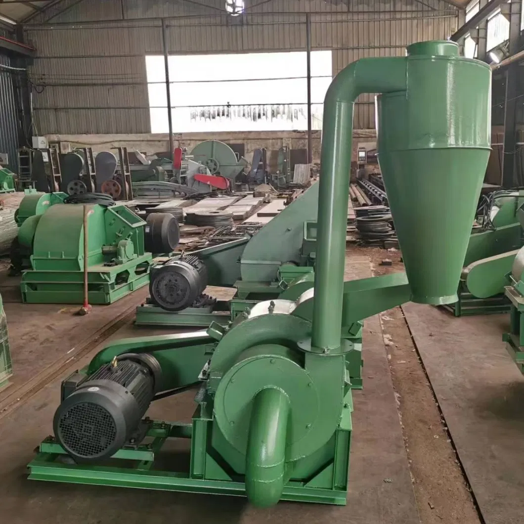 Industrial Wood Sawdust Making Chipper Machine/500 Kg/Hour Wood Hammer Mill Crusher High Efficiency