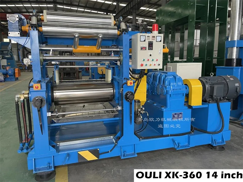 Space Saving Automatic Opening Two Roll Mixing Mill for Rubber and Plastic