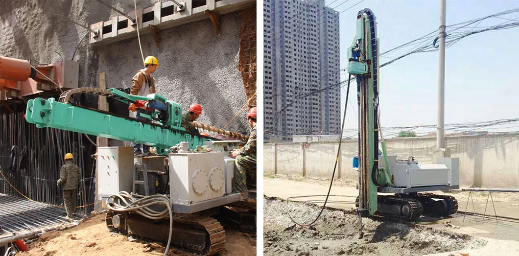 Continuous Innovation Crawler Type 50m Deep Drilling Equipment with Air Compressor