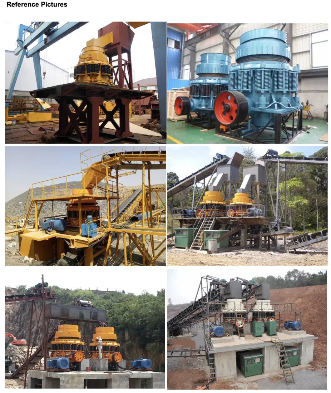 Iron Copper Ore/Granite/Gravel/Basalt/River Stone Rock Spring Stationary Symons Hydraulic Cone Crusher 4.25 Feet for Quarry, Mining and Building Aggregates