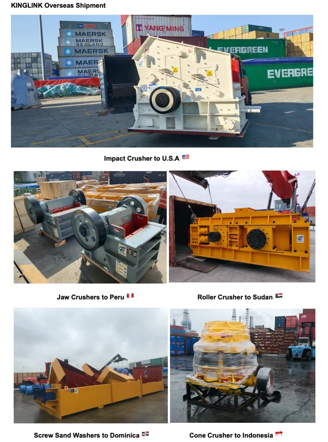 Hydraulic Jaw Cone Impact VSI Sand Crusher Stone Mining Crushing Washing Equipment for Quarry/Aggregates/Limestone/Basalt Making and Grinding