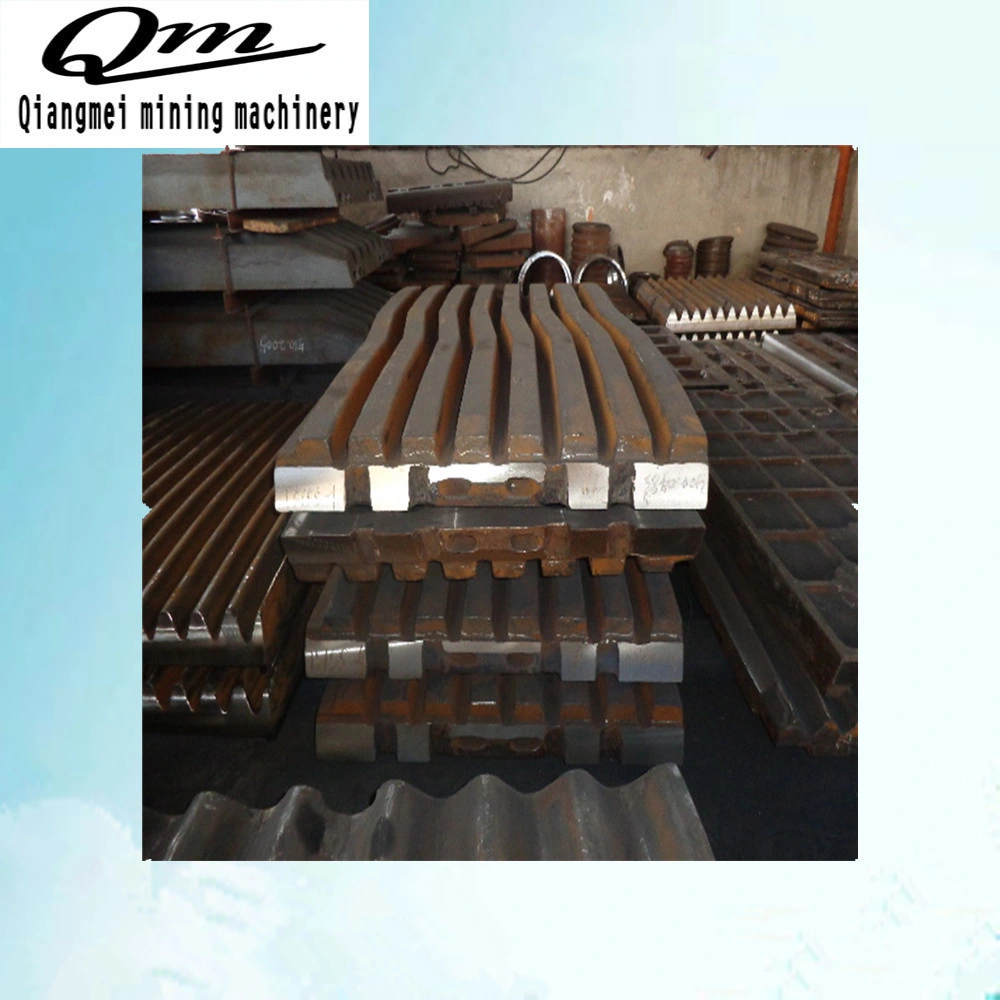 Customized Manganese Steel Jaw Crusher Parts Jaw Plate Tooth Plate