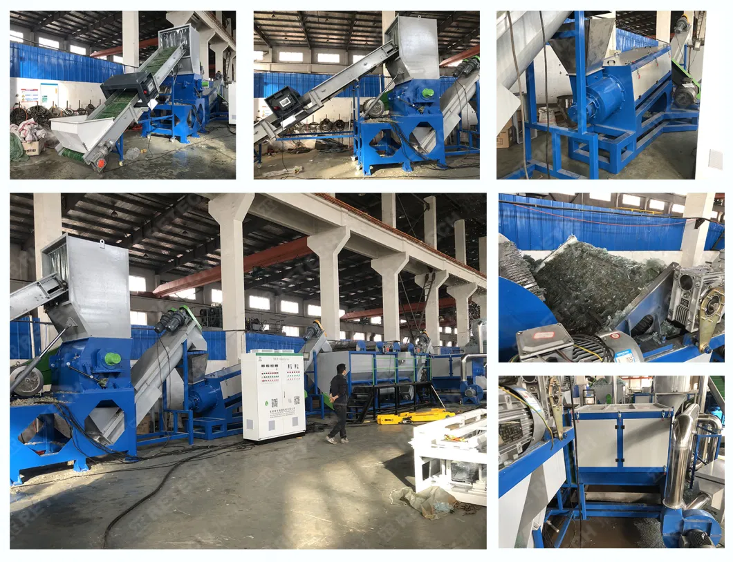 PP PE LDPE LLDPE Film Crushing Washing Drying Production Line Waste Plastic Recycling Machine Plant