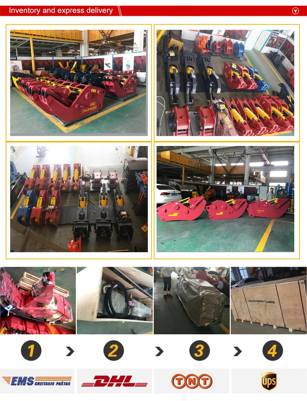 by-Hc200 Demolition Tools Excavator Hydraulic Concrete Crusher