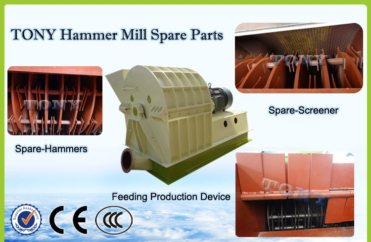 Tony High Quality Wood Chips Hammer Crusher Hammer Mill for Wood Chips