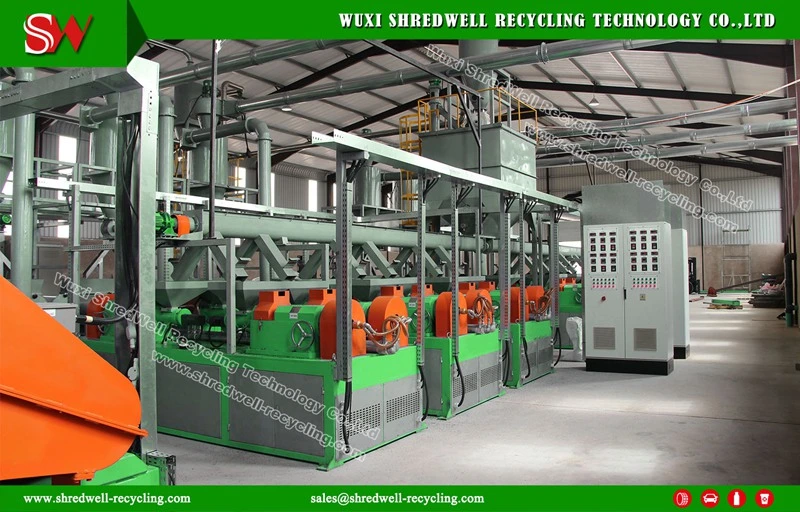 Cost-Effective Waste/Scrap/Used Tyre Shredding Plant for Rubber Powder Crushing