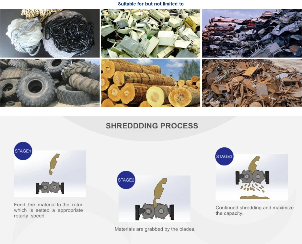 Aluminum Wheel Shredder/Aluminum Hub Shredder/Cast Aluminium Crusher/Wheel Hub Crusher/Gl40100vz