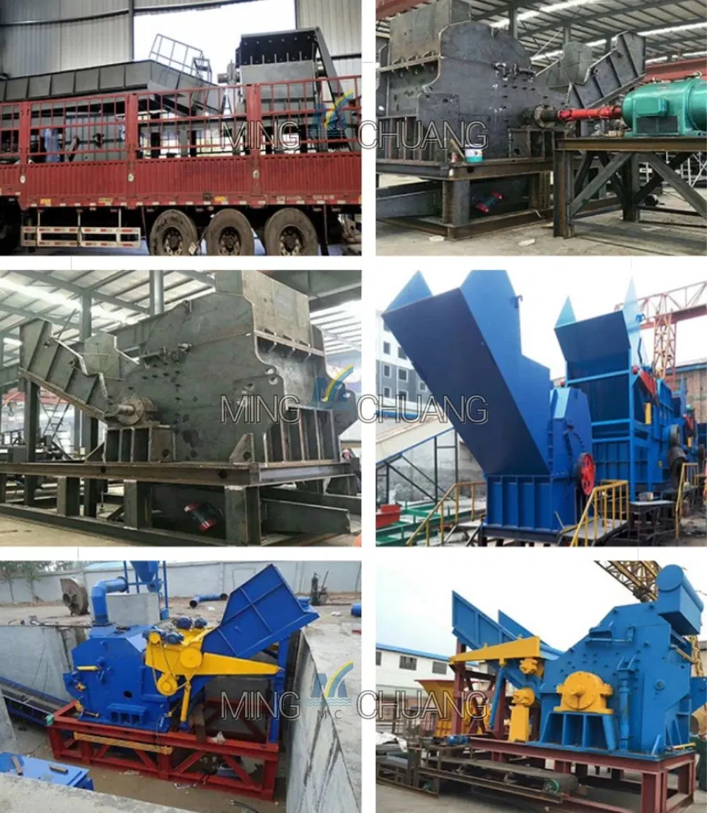 Automatic Recycling Scrap Aluminum Can Hammer Mill Shredder Metal Crusher