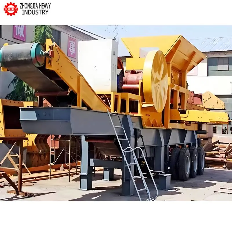 Best Selling Wheel-Mounted 100tph Mobile Concrete Stone Rock Crushing Station, Diesel Portable Jaw Crusher Machine Price