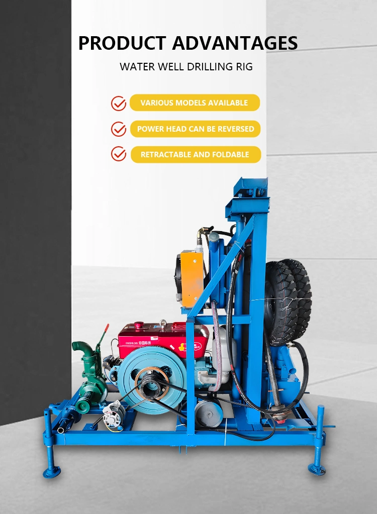 Cheap Price 150m Portable Water Well Drilling Machine