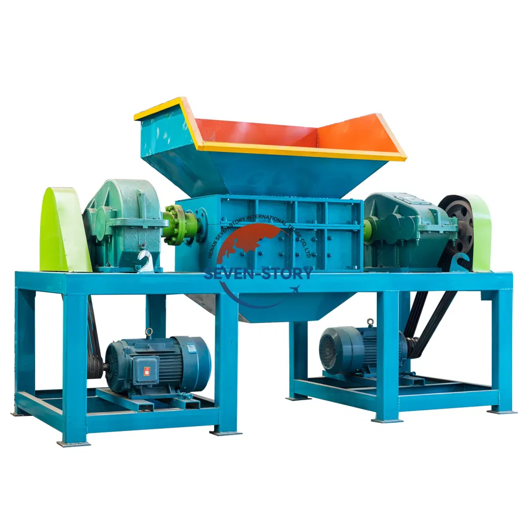 Industrial Double Shaft Shredder Stainless Steel Scrap Copper Crusher for Sale