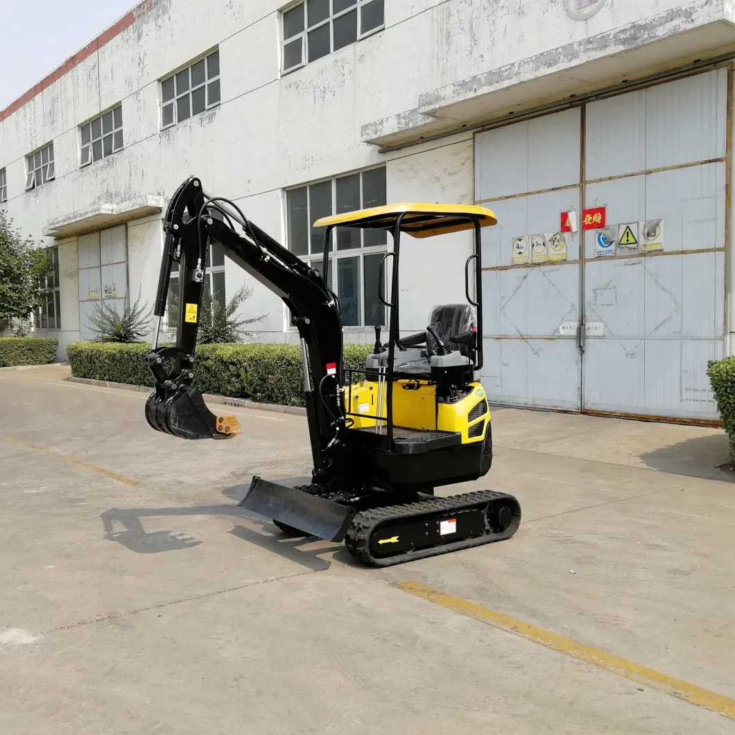 Mini Digger 2t Hydraulic Mini Excavator 2 Ton Earth-Moving Equipment for Mining Kv20 Small Crawler for Construction Work Mini Bagger Compact Excavator