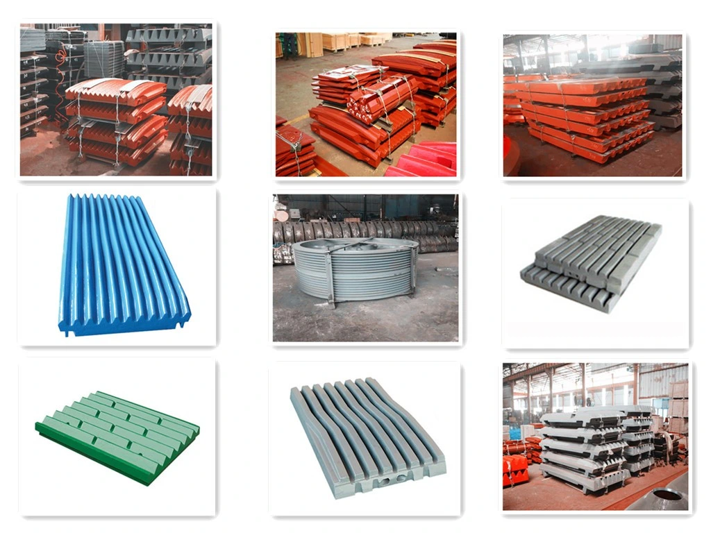 Customized Manganese Steel Jaw Crusher Parts Jaw Plate Tooth Plate