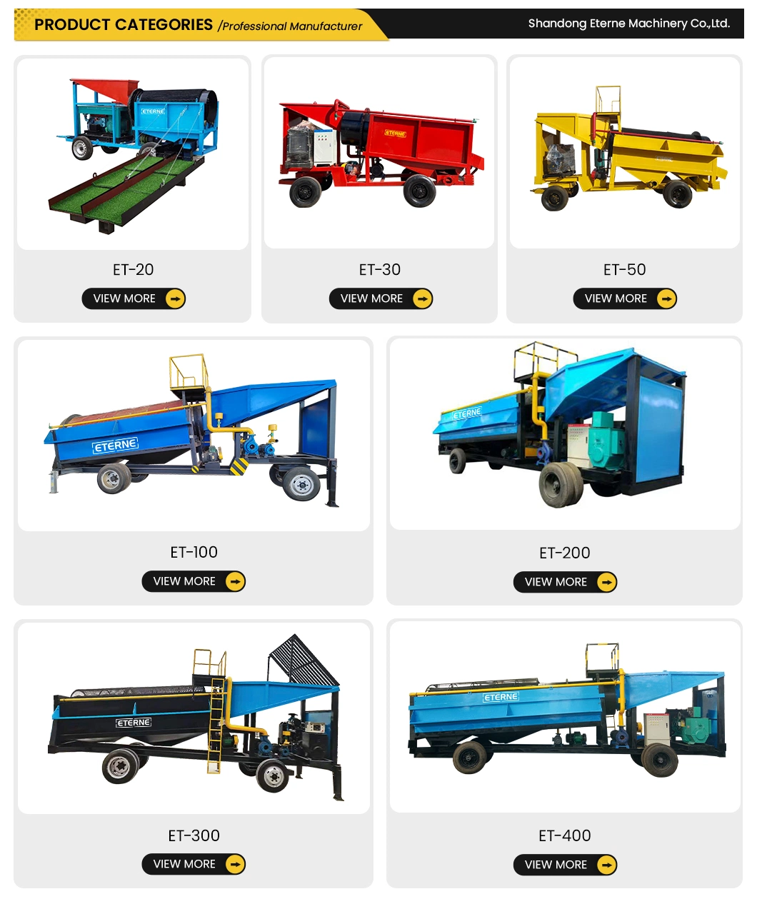 Africa Popular Mobile Diamond Small Scale Gold Trommel Mining Equipment for Sale