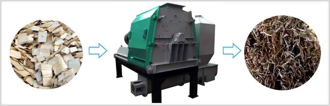 Multifunctional Grinder Machine Grass Wood Hammer Mill High Efficiency Wood Chips Crusher for Biomass Pellet