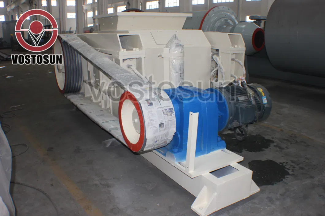 Smooth Toothed Roll Crusher Gold Mining Double Roller Crusher for Sale