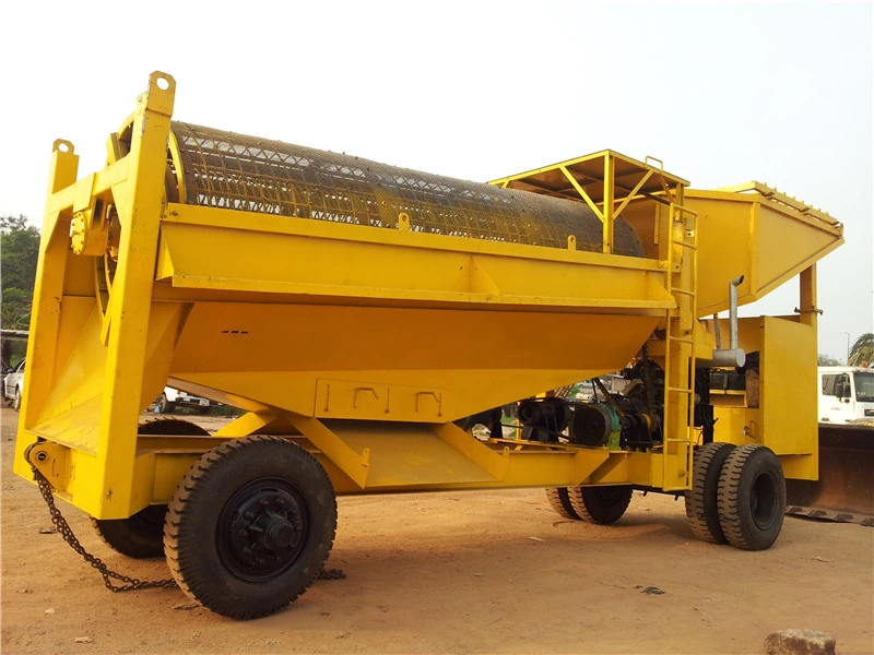 Keda Factory Supply Alluvial Diamond Mining Machine/Large Scale Gold Trommel Screen Equipment