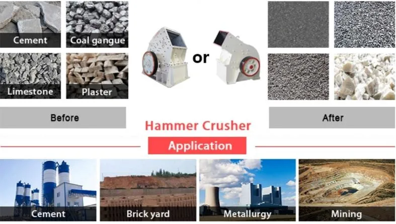 Gold Copper Silver Crushing Hammer Mill Crusher Glass