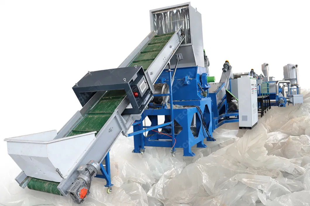 PP PE LDPE LLDPE Film Crushing Washing Drying Production Line Waste Plastic Recycling Machine Plant