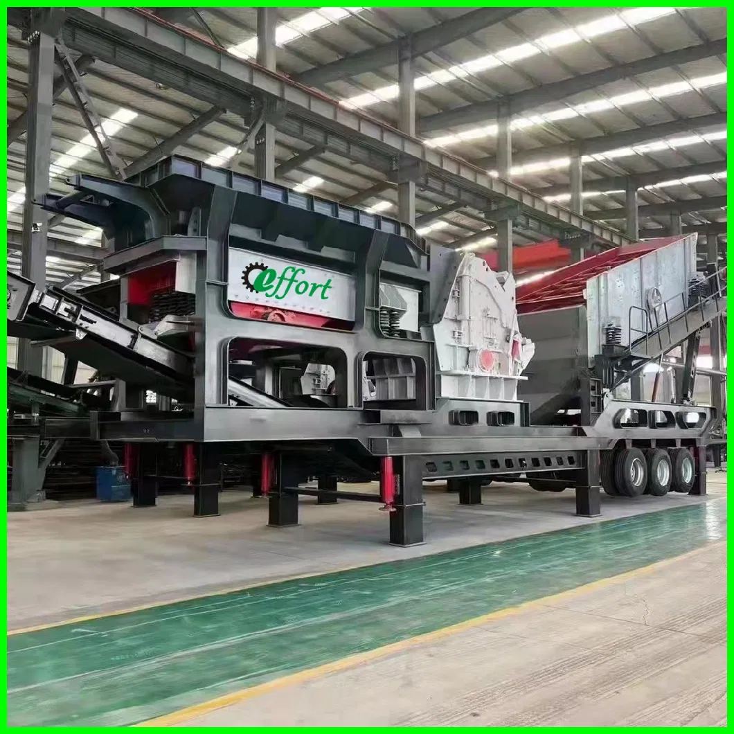 Stable Performance Stone Mobile Crusher Portable Jaw Crusher Rock Crushing Plant