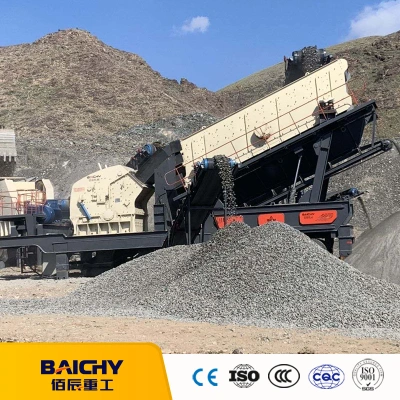 Complete Set Mining Crusher Equipment, Quarry Granite Limestone Gravel Crusher Machine, Aggregate Rock Stone Mobile Crusher